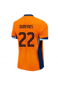 Nederland Denzel Dumfries #22 Voetbaltruitje Thuis tenue EK 2024 Korte Mouw